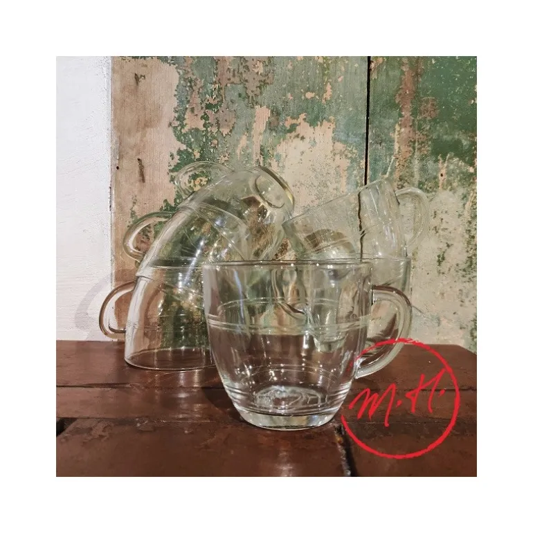 Lot de 6 tasses Gigogne Duralex - transparent