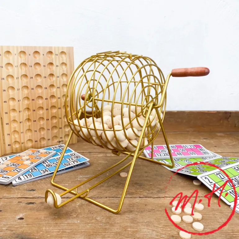 Loto de luxe avec boulier en métal