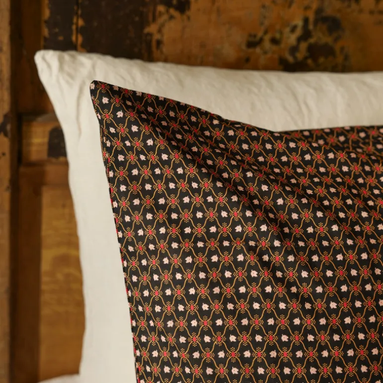 Lot 2 Taies d'oreiller Treille Noir