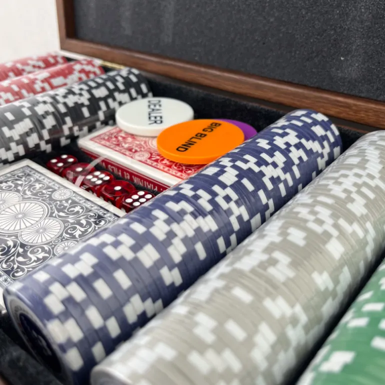 Mallette de Poker en Noyer