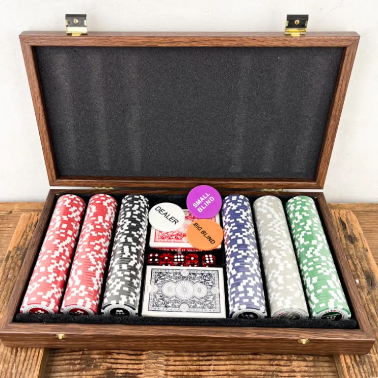 Mallette de Poker en Noyer