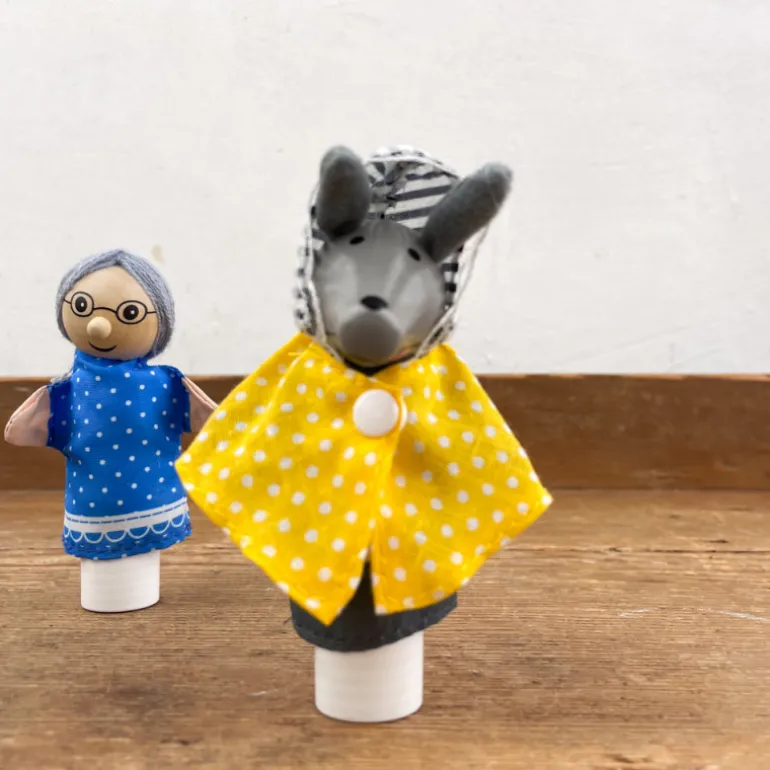 Marionnettes de doigt Petit chaperon rouge