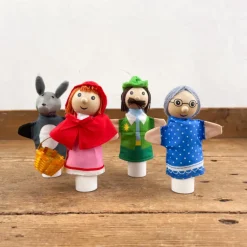 Marionnettes de doigt Petit chaperon rouge
