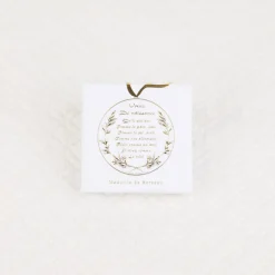 Médaille de berceau voeux de naissance