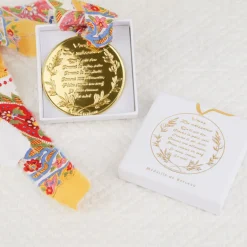 Médaille de berceau voeux de naissance