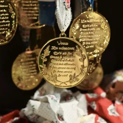 Médaille de berceau voeux de naissance