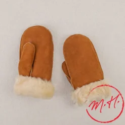 Moufles agneau retourné