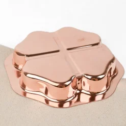 Moule à gâteaux trèfle en cuivre