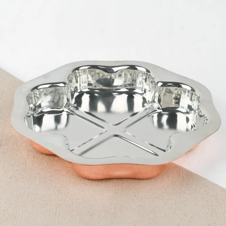 Moule à gâteaux trèfle en cuivre
