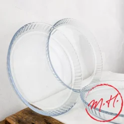 Moule à tarte bords cannelés en verre Pyrex