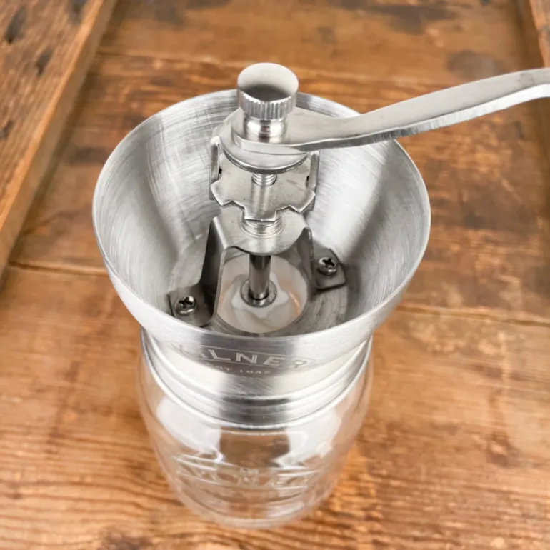 Moulin à café verre et inox