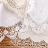 Napperon dentelle et lin