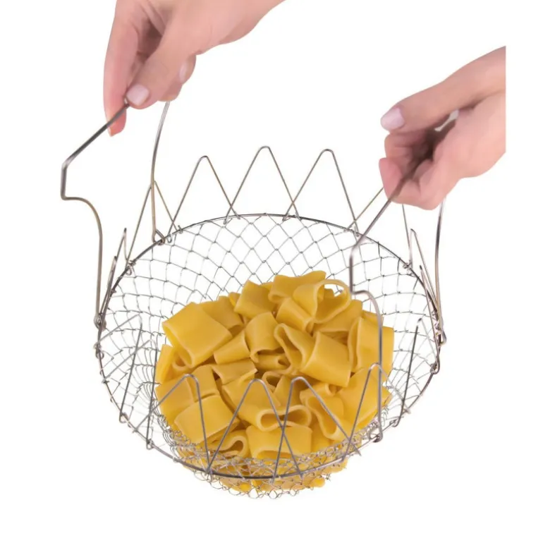 Panier à salade pliable en inox