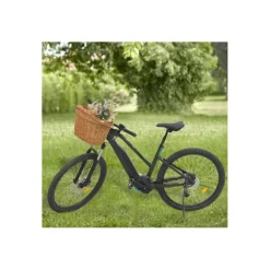 Panier-vélo en osier