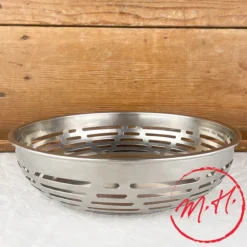 Panière en inox mat ajourée