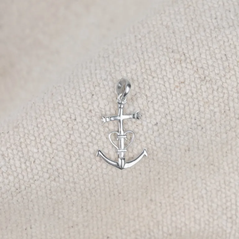 Pendentif croix de Camargue argent