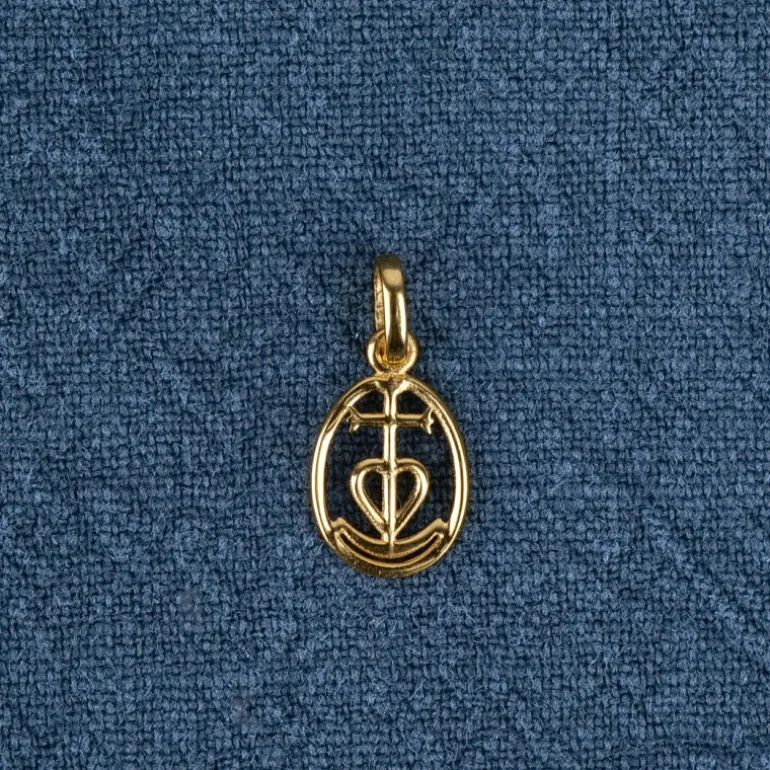 Pendentif Croix de Camargue vermeil