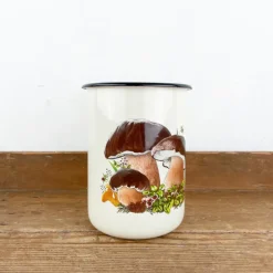 Pichet en émail Champignon