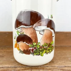 Pichet en émail Champignon