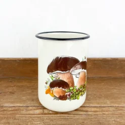 Pichet en émail Champignon