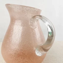 Pichet en pâte de verre soufflé 1,6L