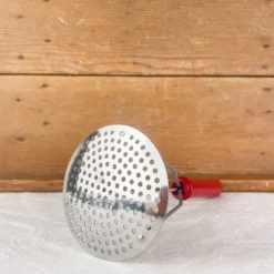 Pilon presse-purée fer et bois rouge