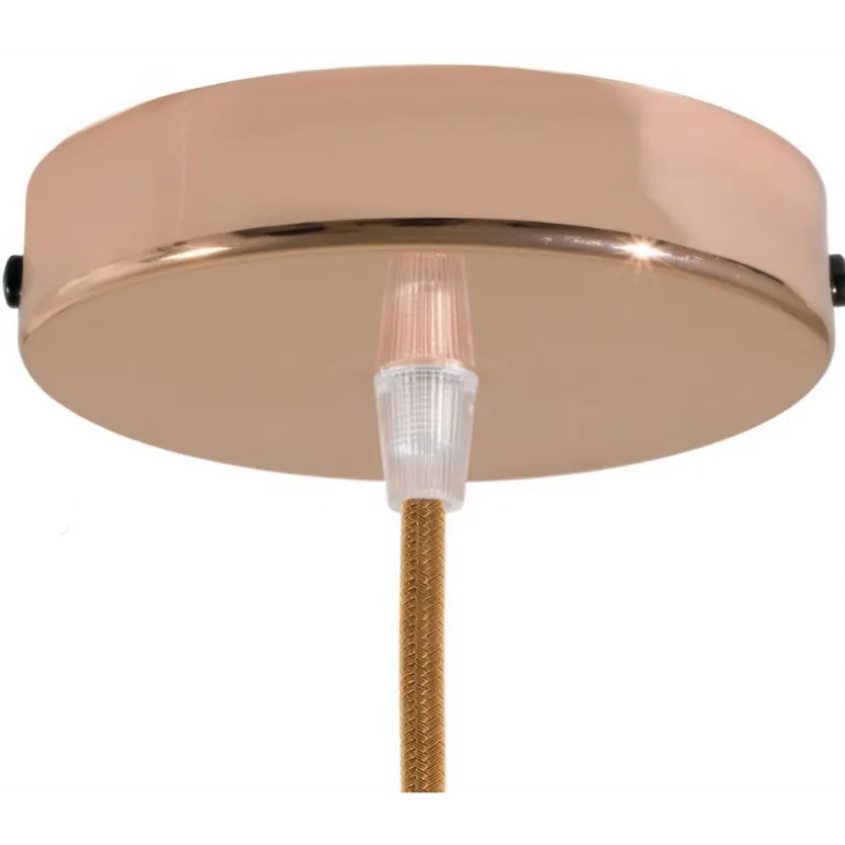 Plafonnier sortie simple en acier Ø12cm