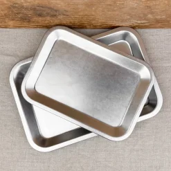 Plateau en inox mat