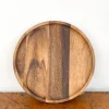 Plateau rond en bois