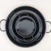 Plat à paella émaillé bas