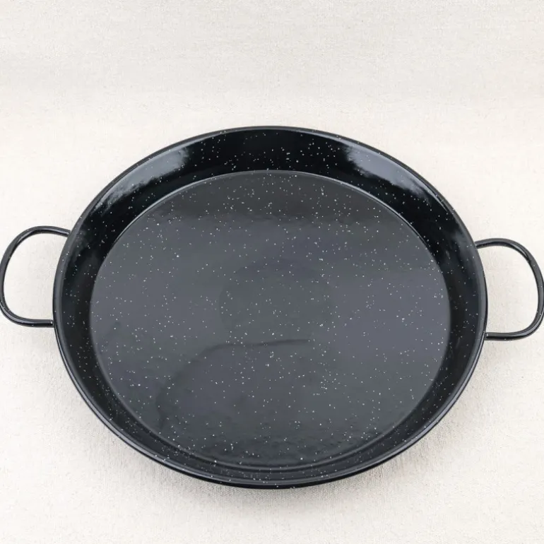 Plat à paella émaillé bas