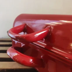 Plat à rôtir émail rouge