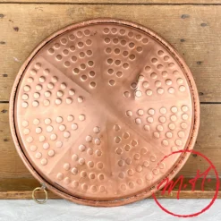 Plat à Socca en cuivre 32cm