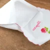 Pochette brodée Lingerie Rose