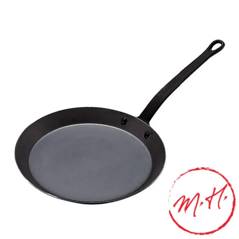 Poêle à crêpes De Buyer tôle bleue