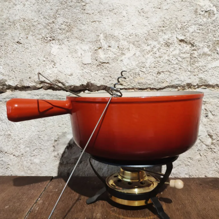 Poêlon en fonte émaillée pour fondue