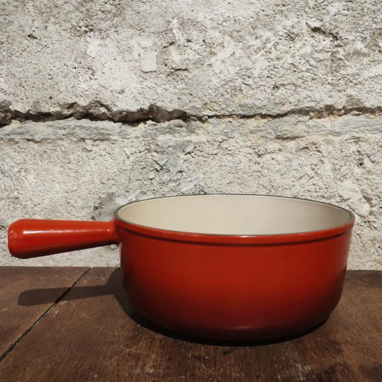 Poêlon en fonte émaillée pour fondue