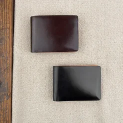 Portefeuille en cuir 6 cartes et billets