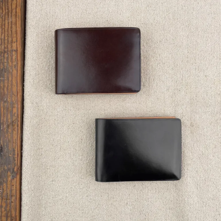 Portefeuille en cuir 6 cartes et billets