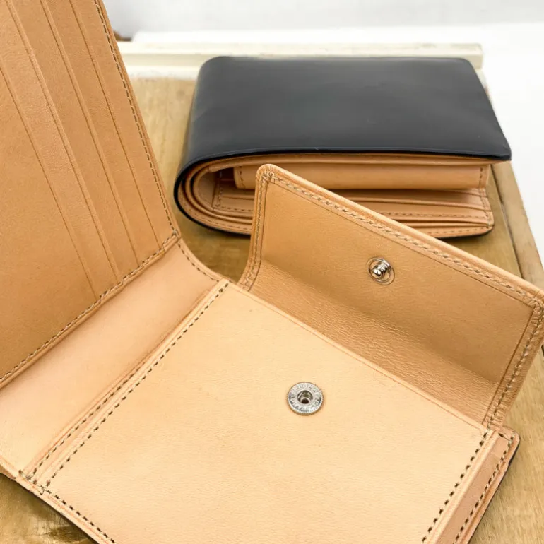 Porte-feuille en cuir italien