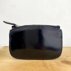 Porte-monnaie zippé en cuir