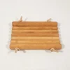 Porte-savon bois et cuir