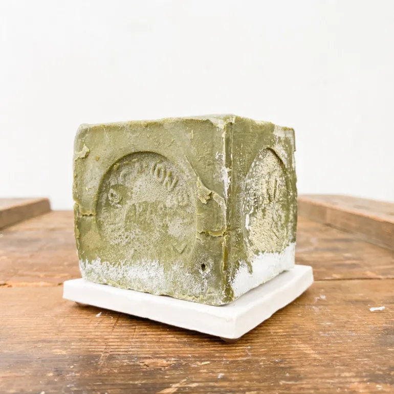 Porte-savon tomette émaillée blanche Maison Empereur