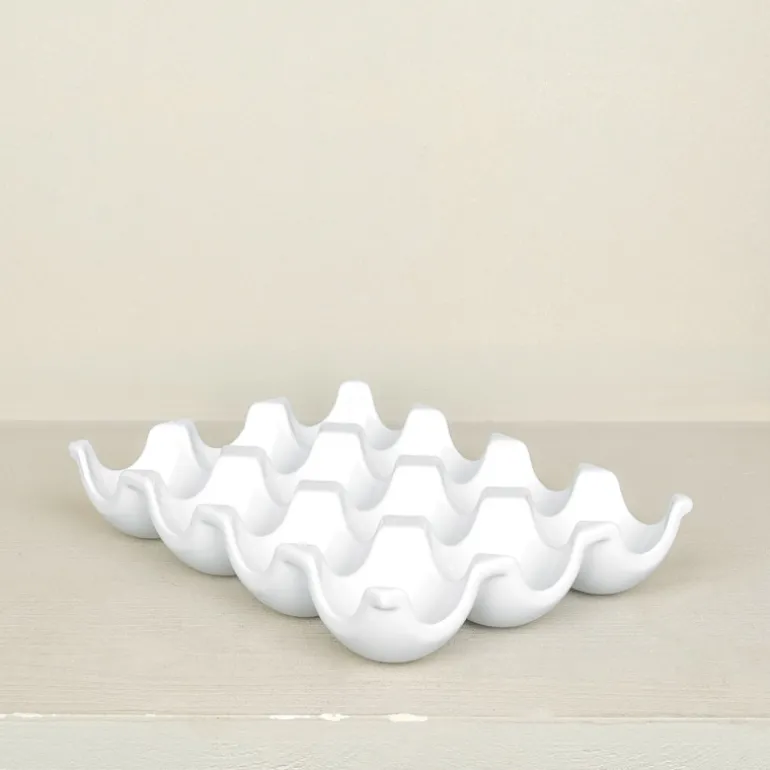Porte-œufs en porcelaine