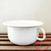 Pot de chambre émail blanc