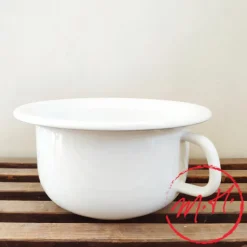 Pot de chambre émail blanc