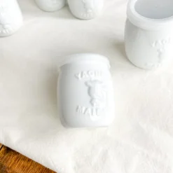 Pot de yaourt en porcelaine