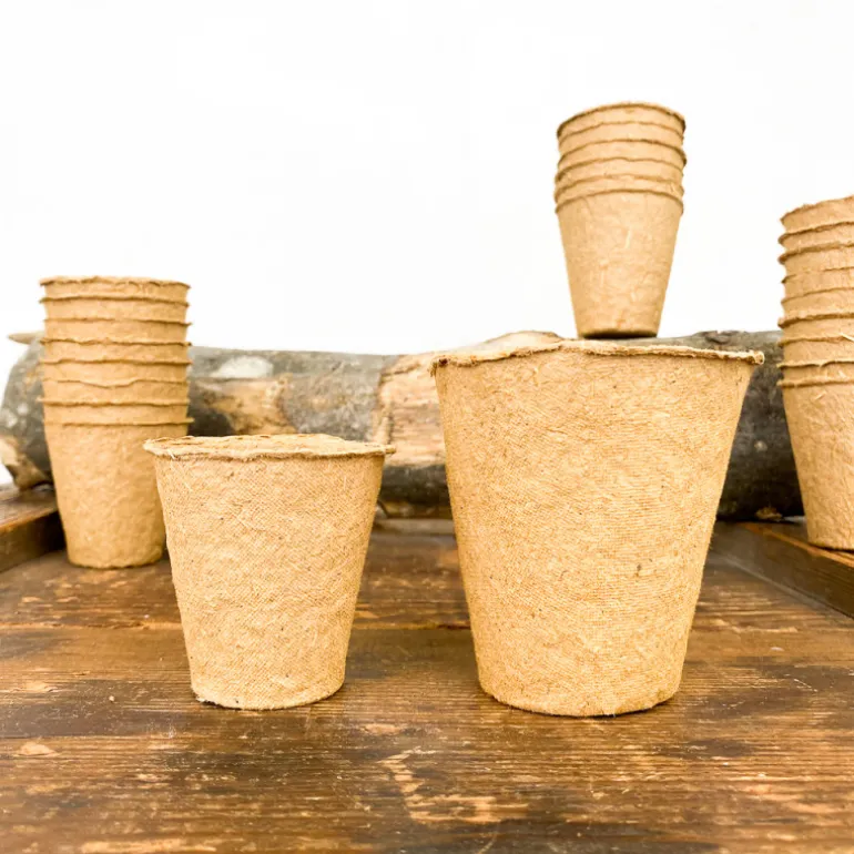 Pots ronds biodégradables pour semis