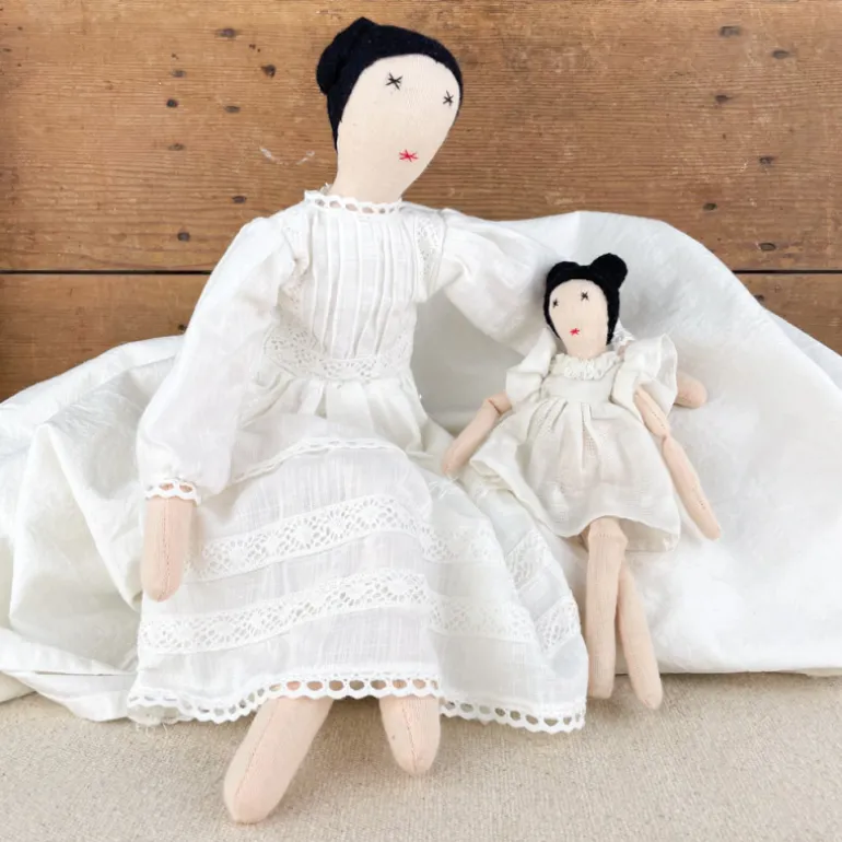 Poupée de Chiffon victorienne et sa fille
