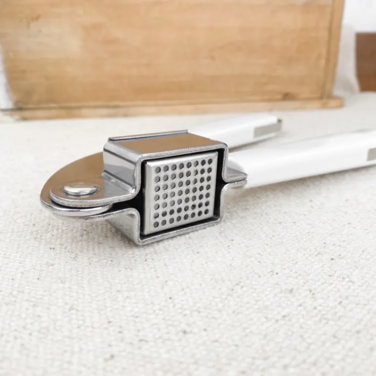 Presse-ail blanc inox